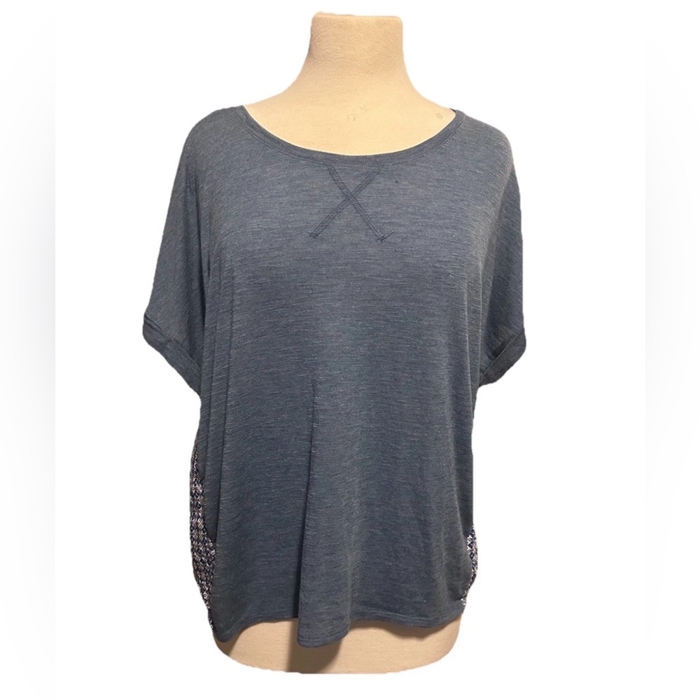 XL Wild Blue X Sadie Robertson Blue T Shirt Lightweight Scarf Mediterranean